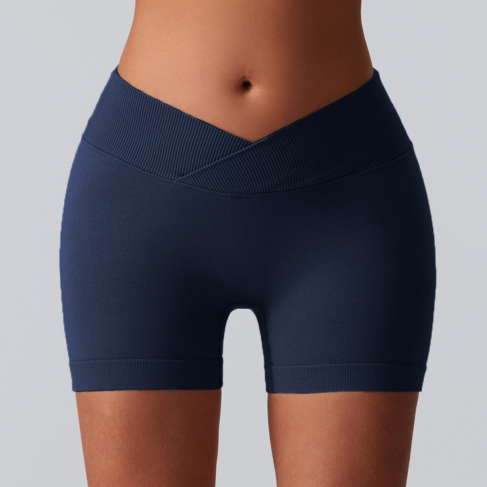 Europa y América sin costuras pantalones cortos de correr transpirables deportivos, pantalones cortos, pantalones cortos de cintura alta, pantalones cortos, pantalones cortos, pantalones cortos