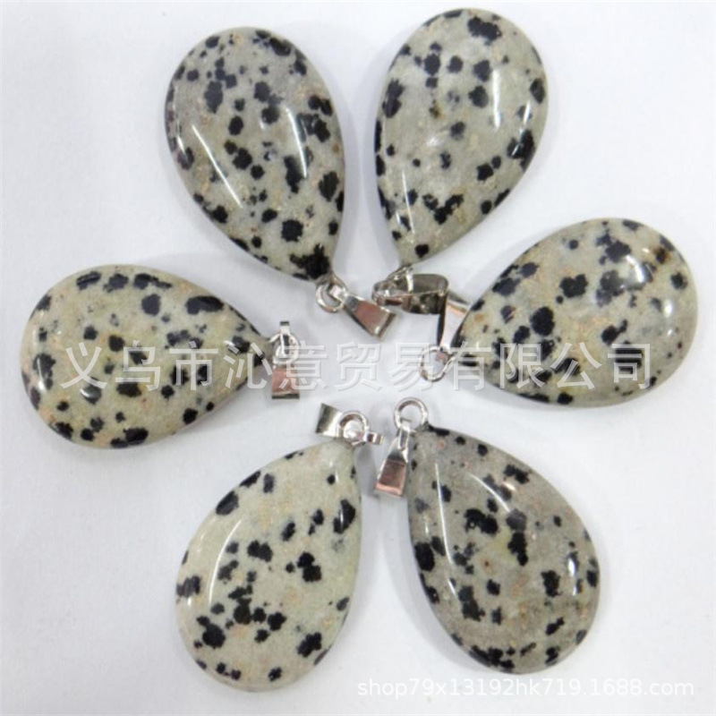 Transfronteriza AliExpress Venta caliente natural cristal ágata gema cristal plano colgante collar pendientes accesorios de la joyería