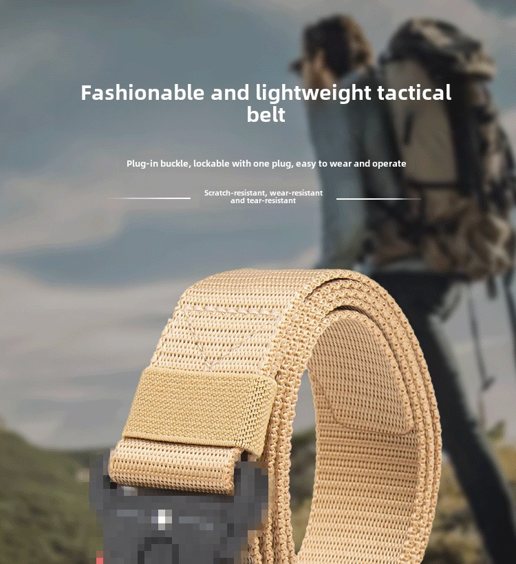 New all-match belt men's cobra buckle cloth belt sports tactical belt wholesale in stock men's belt high sense_viptrois.com