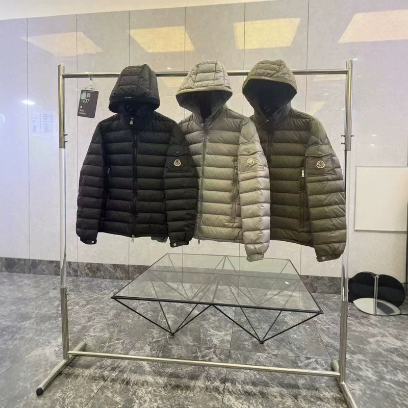 Cross-border Moncler Unisex Ribbed Down Jacket Autumn Winter Coat Matte Galion Lightweight Hooded Warm Short Jacket Cross-border Moncler Unisex Ribbed Down Jacket Autumn Winter Coat Matte Galion Lightweight Hooded Warm Short Jacket