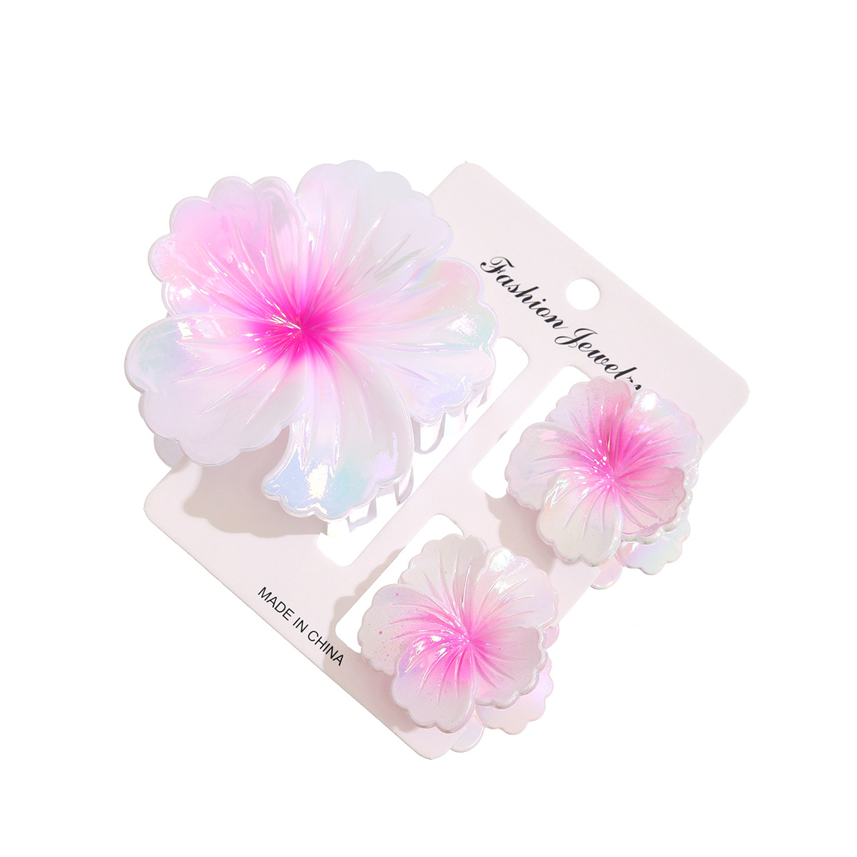Láser europeo y americano venta caliente traje de concha clip de agarre flor transfronteriza horquilla moda femenina vacaciones en la parte posterior de la cabeza clip de tiburón femenino image 6