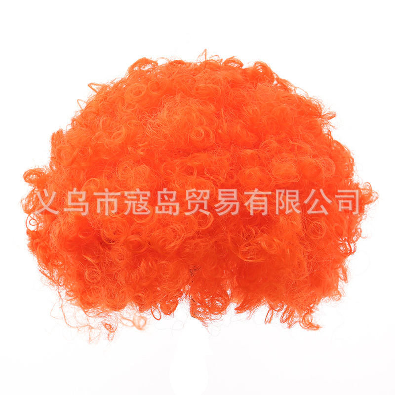 Peluca retro multicolor para Halloween discoteca cosplay y fiestas