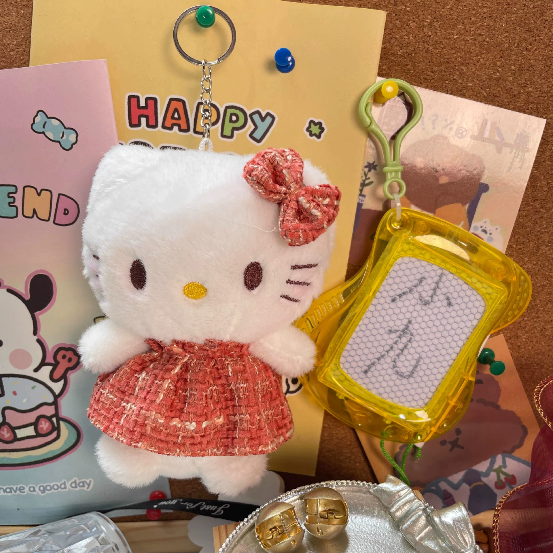 Hello Kitty, кукла с аксессуарами, украшения, материал, набор, интернет-хит, ручная работа, котёнок