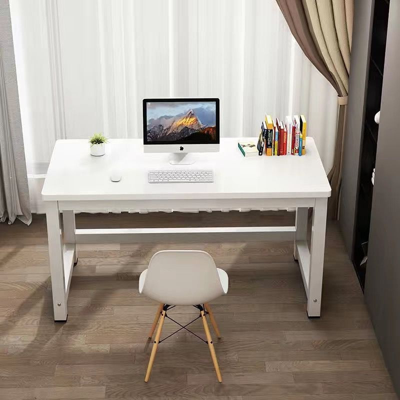 Modern Simple Desktop Desk for Bedroom, Student Study, Home Computer Desk, Thickened and Reinforced, Rounded Corners, Long Office Desk