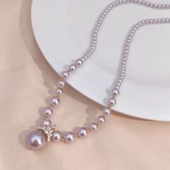 法式慵懒珍珠项链女小众高级感气质百搭锁骨链2025年新款毛衣颈链