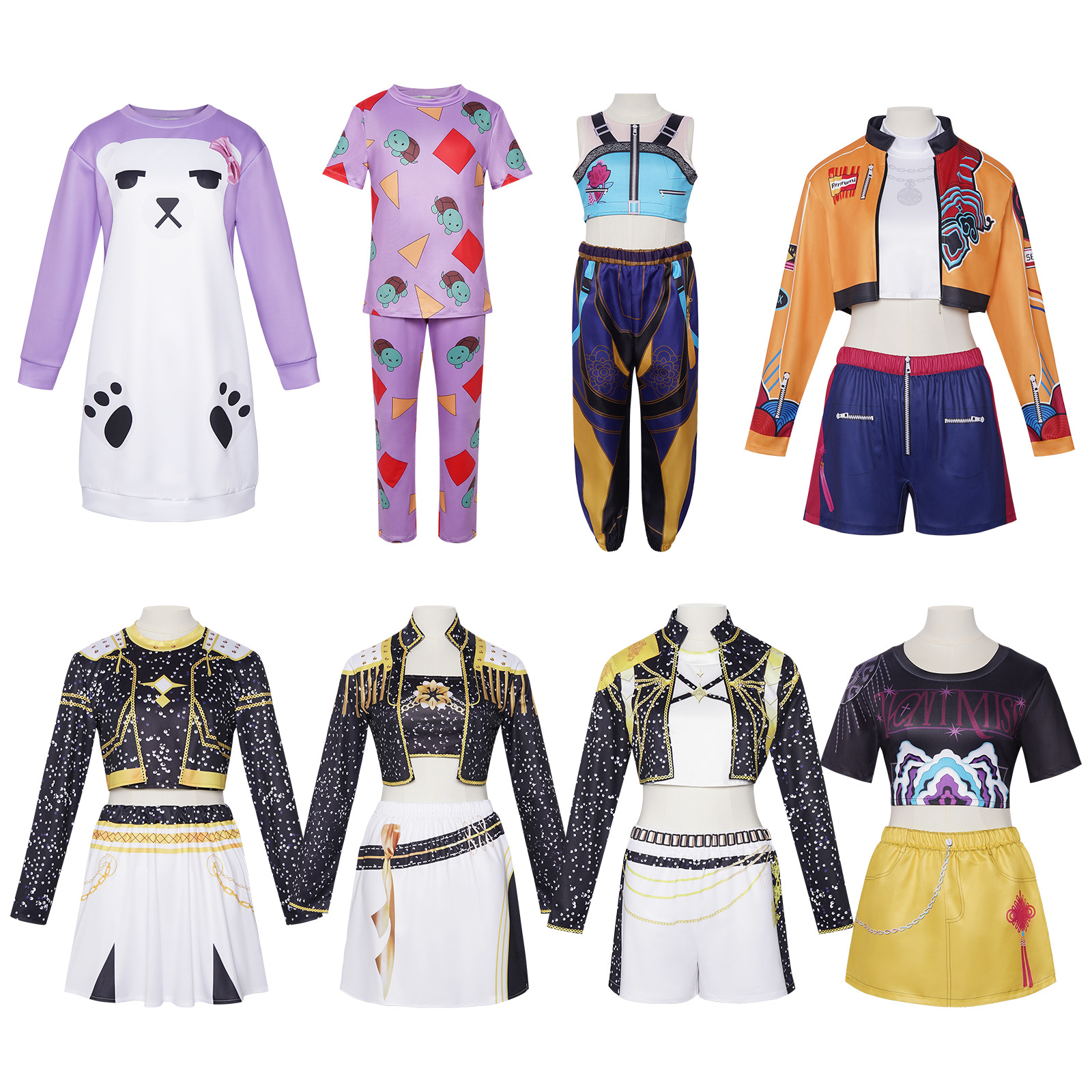 Hunter Witch Cosplay Costume Printed Lumio Mirai in Stock Cosplay Role-Playing Anime Adult