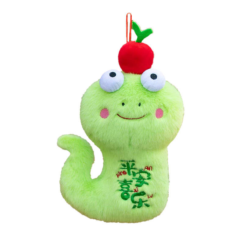 Mascota Colgante de serpiente pequeña Muñeca de serpiente del zodíaco Colgante de bolsa de serpiente de ojos grandes Regalo de año nuevo Regalo de evento de la empresa