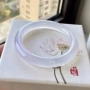 冰种紫罗兰玛瑙马料玉器