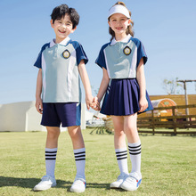 中小学生校服夏季套装2023新款幼儿园园服儿童短袖运动服两件套