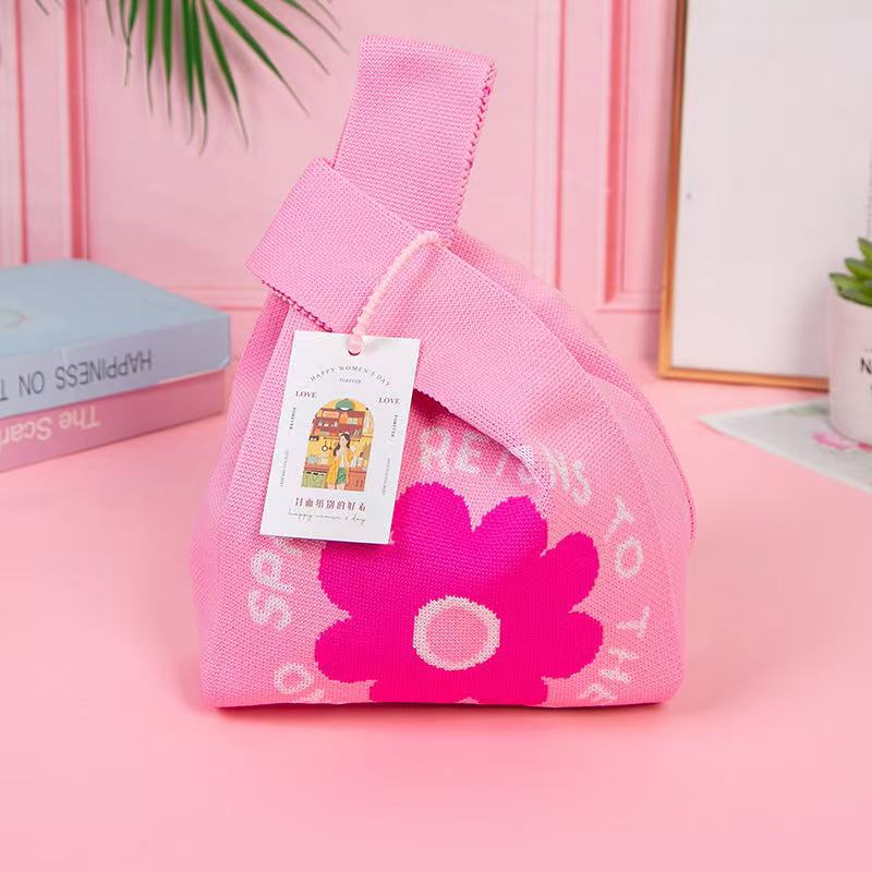 핑크 여덟 꽃잎 꽃 + 액세서리 없음