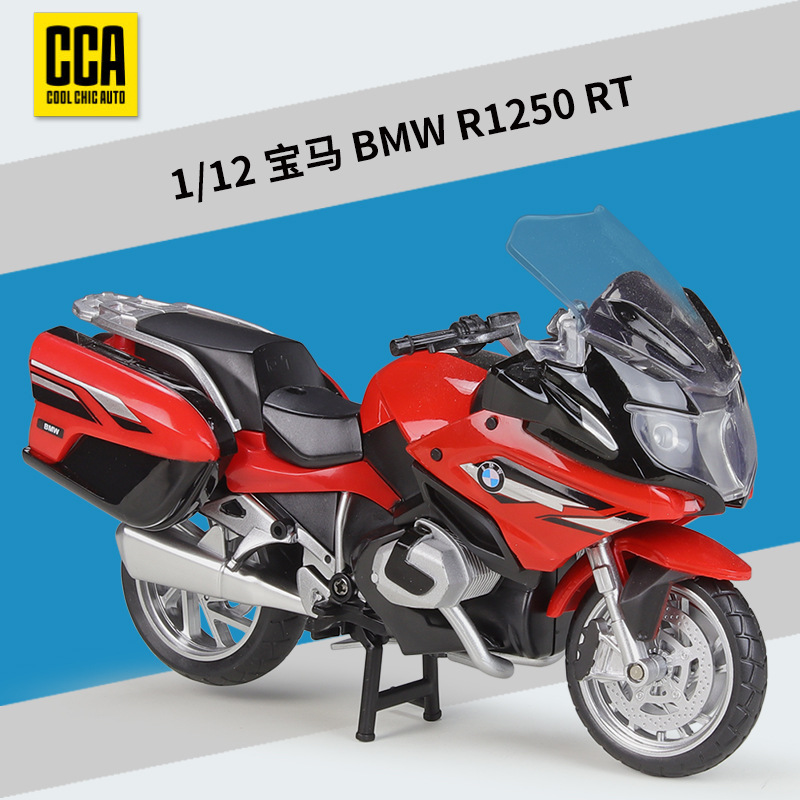 CCA1:12 BMW BMW R1250 RT locomotora pesada motocicleta simulación modelo de aleación terminado con base