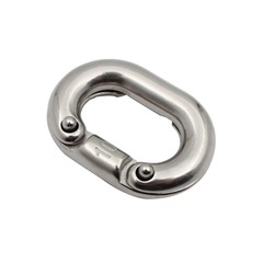 Stainless steel 316 chain link connector, chain clip, chain link fastener, quick connect ring, riveted chain connector