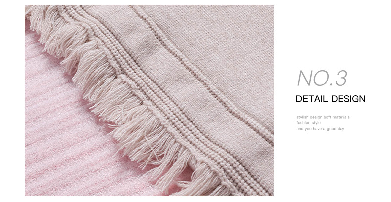 product - wholesale Women V neck Tassel Hem Loose Pullover Women Autumn Winter Bottoming Sweater - 5