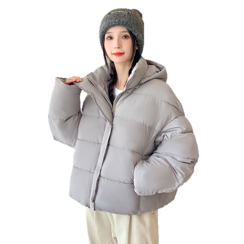 2025 nubes de invierno coreana nueva pequeña tortuga delgada ropa de backpack de algodón con chaqueta de algodón mujer