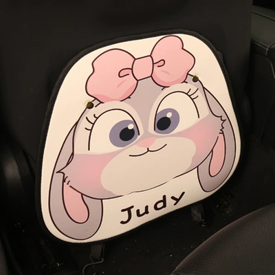 Women's cute cartoon car Chair back anti-kick pad - short-style-judy-rabbit