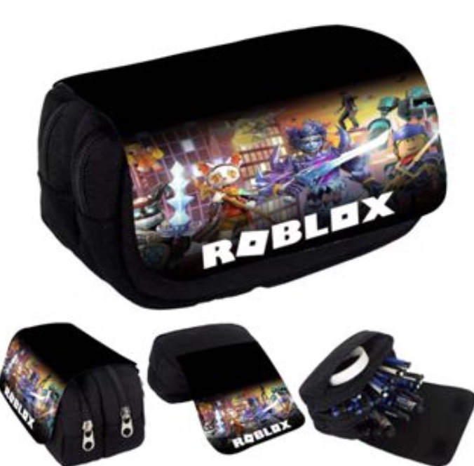 3D 新しい Roblox ROBLOX 二層鉛筆バッグ筆箱小中学生文具箱|undefined