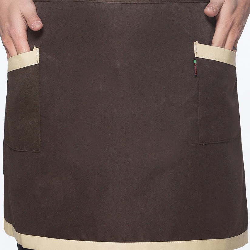 Delantal de Chef, Delantal Corto Unisex para Cocina de Hotel, Cafetería, Camarero, Elegante, Sin Mangas, en Existencia