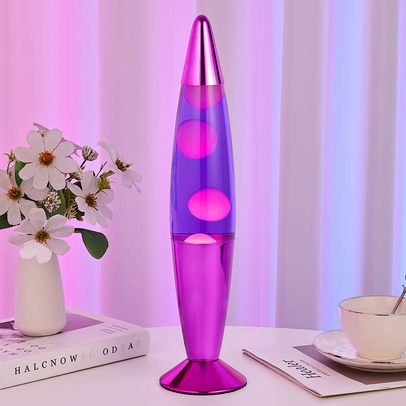 European and American Cross-Border 16inch Lava Lamp Purple Lava Lamp Decoration Home Creative Bullet Wax Lamp