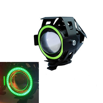 Cannon Headlight Devil Eye Flashing | Motorcycle headlights, headlights - u7-single-angel-eyes-green-light