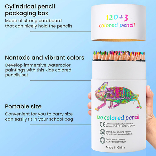 New 123-piece colored pencil professional 120-color hand-painted graffiti oil-based colored lead painting colored lead set wholesale