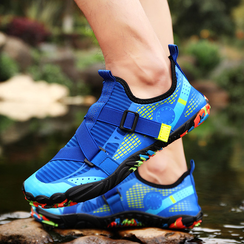 Outdoor river tracing shoes for men, quick-drying breathable wading shoes for women, anti-cut and non-slip swimming shoes for couples, parent-child water beach shoes