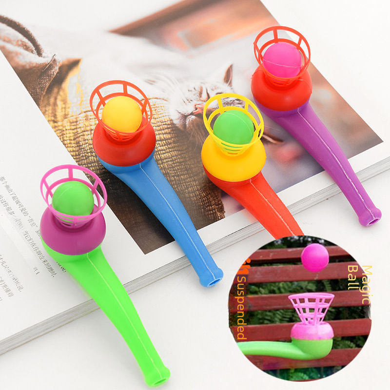 After 80 nostalgic suspended pipe blowing ball magic ball toy children ...