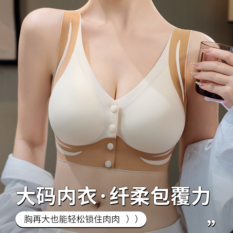 Nursing Bra, Special Maternity Bra during Pregnancy, Anti-Sagging, Auxiliary Breast Gathering, Postpartum Breastfeeding, Large Size Bra for Women