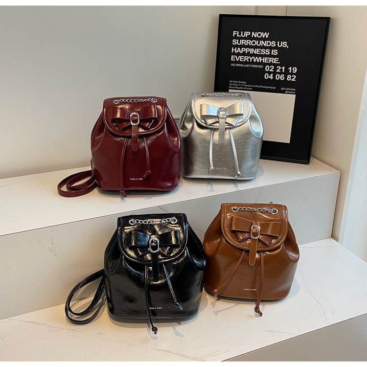 Student class pleated backpack for women 2024 new Korean style trendy student bag, niche high-end women's bag_voghion.com