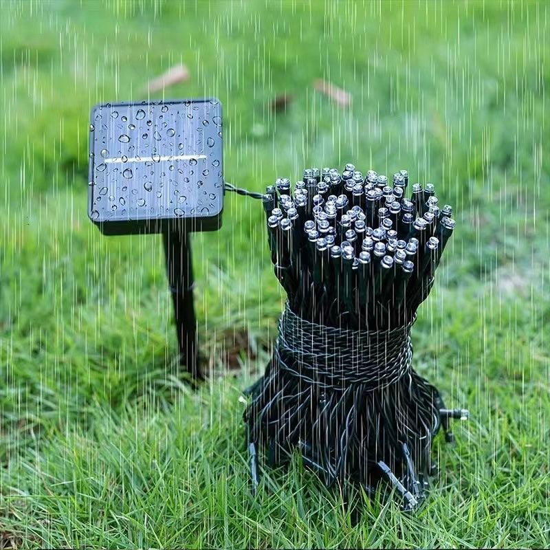 String de lámparas solares LED lámparas de color de Año Nuevo lámpara de decoración de jardín al aire libre impermeable estrella de atmósfera sin enchufe image 3