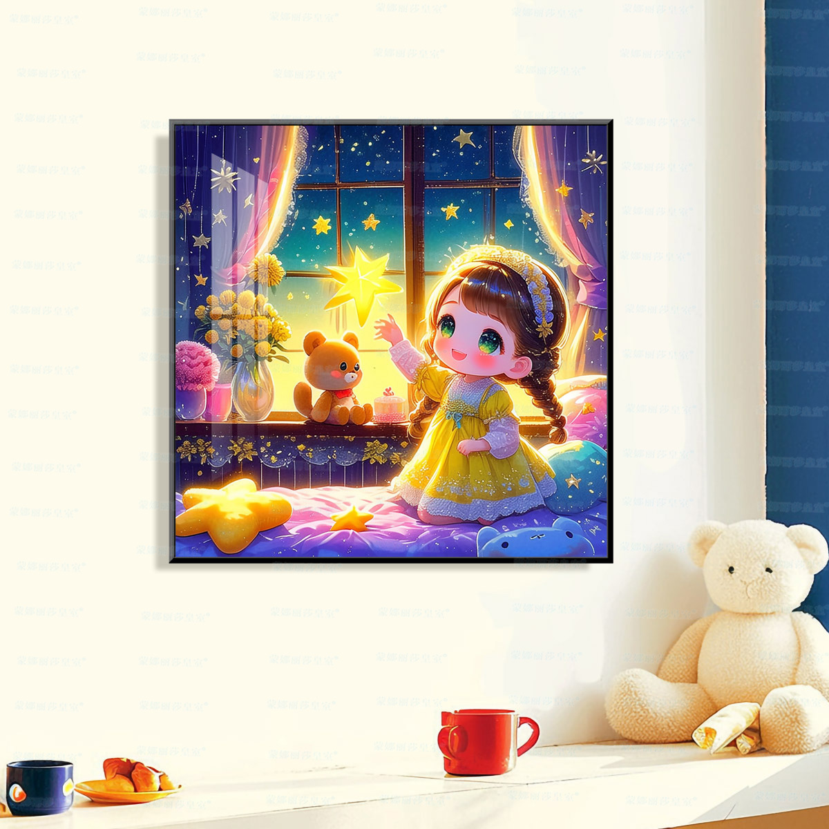[Algodón importado] Mona Lisa real bordado cruzado pequeño niño nuevo lindo curar decoración de la habitación de los niños image 2