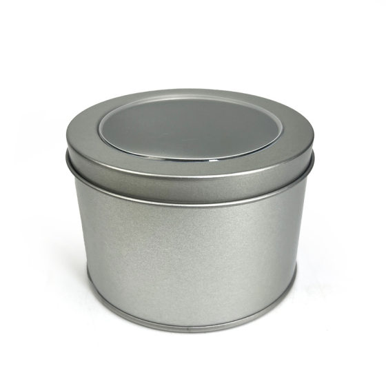 Tinplate Cake Transparent Window Iron Pot Melaleuca Mousse Soy Milk Dessert Tiramisu Open Window Iron Pot