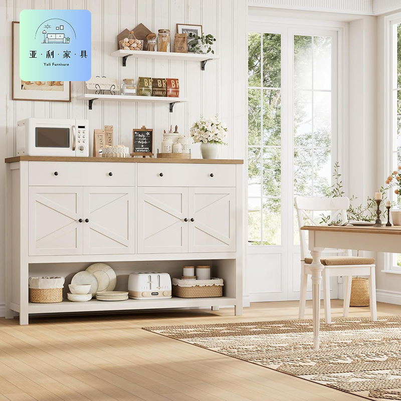 Sideboard Panel Furniture Modern with Drawer Cabinet Coffee Bar Amazon Cross-Border Source Factory Square Leg Sideboard Sideboard Panel Furniture Modern with Drawer Cabinet Coffee Bar Amazon Cross-Border Source Factory Square Leg Sideboard