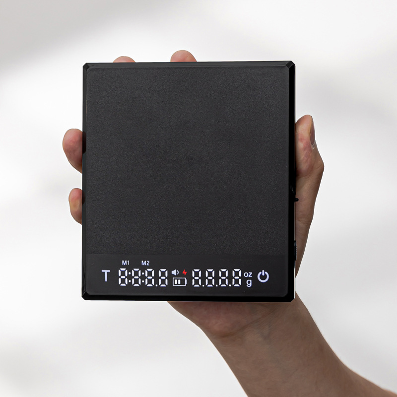 Escala electrónica de café pantalla táctil inteligente italiana con relación de agua en polvo Escala electrónica de café de mano precisión Escala de café 0,1g