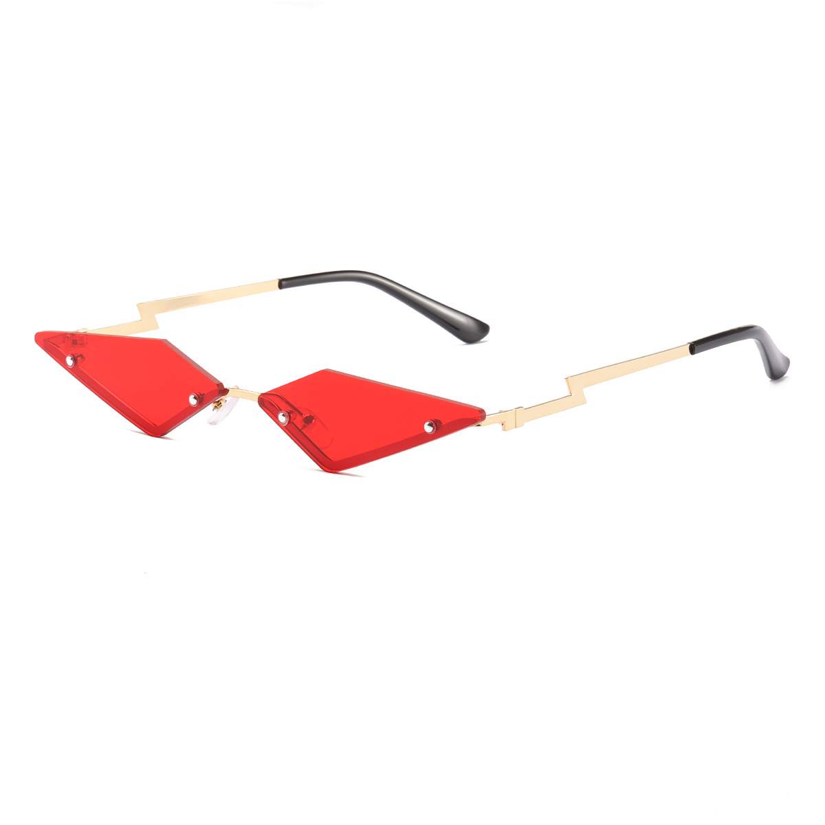 2021 nuevas gafas de rayos transfronterizos gafas de sol de pierna moda de mujer pequeño triángulo gafas de sol de fiesta gafas de sol divertidas