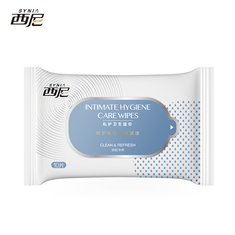 Jiesboncini Women's Care Wet Wipes 10-Piece Pack Private Hygiene Wipes for Men and Women for Intercourse Cleaning and Care Small Pack