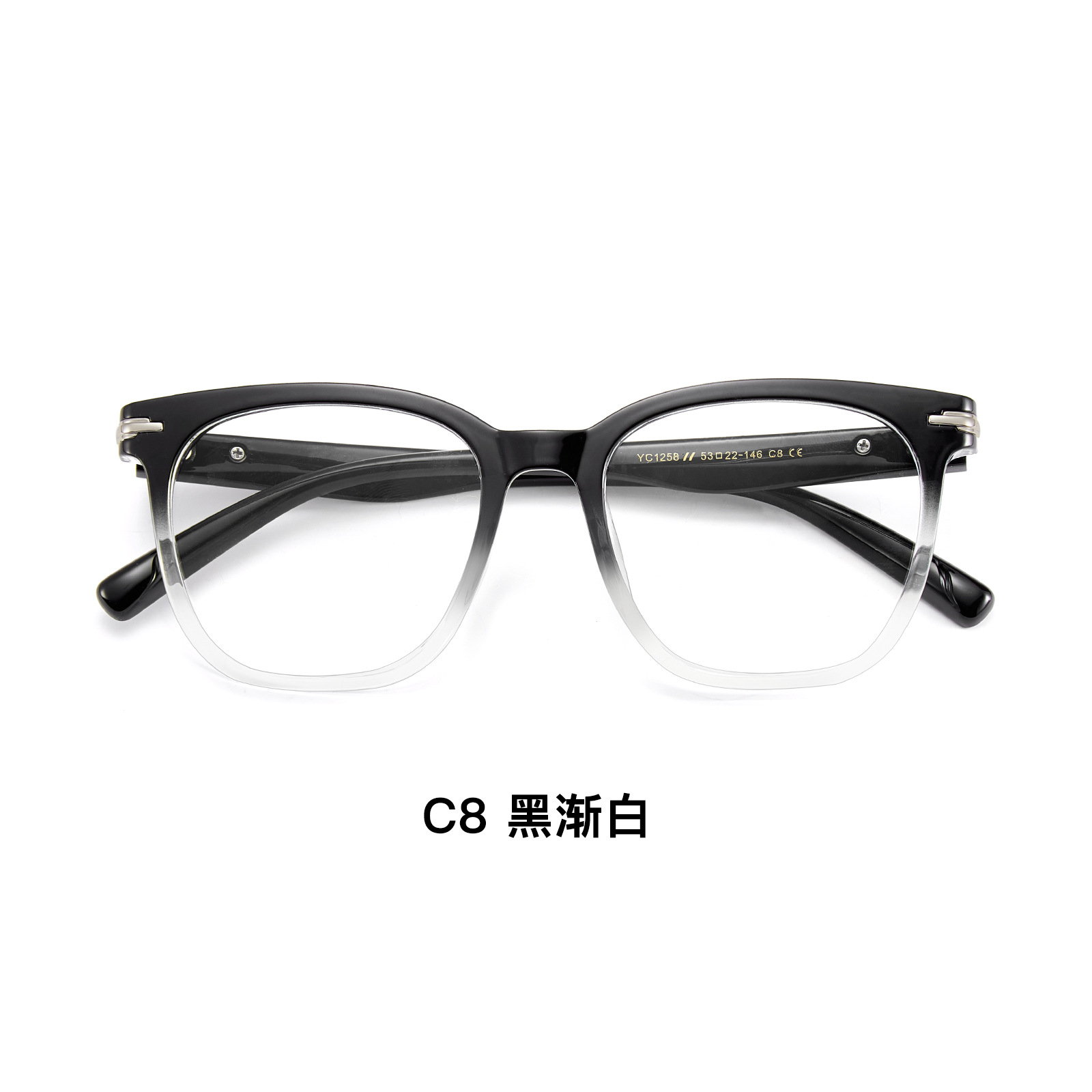 El pequeño libro rojo blogger recomienda TR90 ultraligero marco de gafas grises transparentes Danyang al por mayor para hombres y mujeres