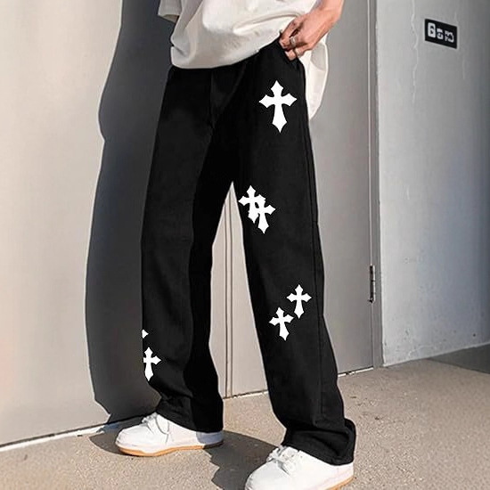 Spring and Autumn New Y2K Dark Gothic Letter Print Loose High-Waisted Slimming Unisex Drawstring Sweatpants Spring and Autumn New Y2K Dark Gothic Letter Print Loose High-Waisted Slimming Unisex Drawstring Sweatpants