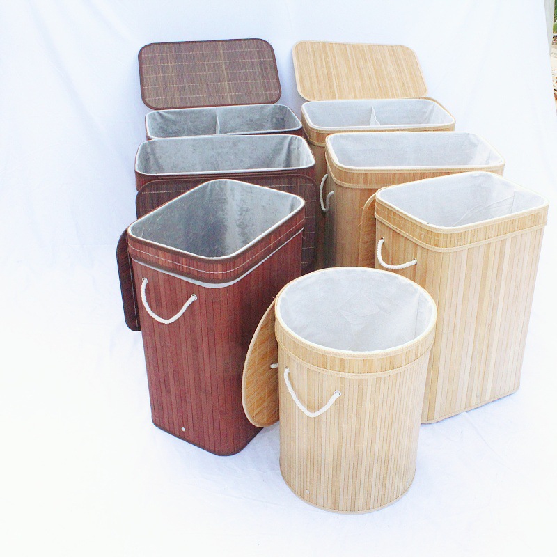 Cesta de ropa para madres y bebés, bambú plegable, regalo de confinamiento, bambú natural, cocción a alta presión, seco y transpirable