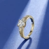 Golden wedding ring, 1 carat