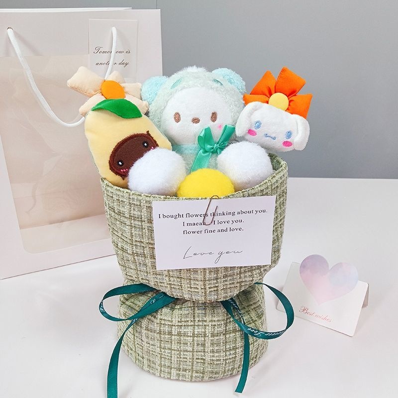 Muñecas Kulomi flores de flores muñecas regalo de cumpleaños para chicas peluche lindo para la novia amiga del maestro día del maestro