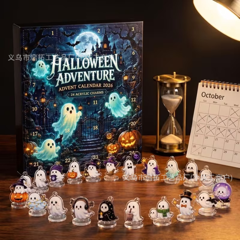 Calendario de Adviento Navideño de Cajas Sorpresa de Acrílico, Interactivo, para Navidad y Fiestas