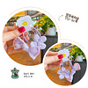 Children's hairgrip with bow, cloth, hair rope, ponytail, Korean style, flowered