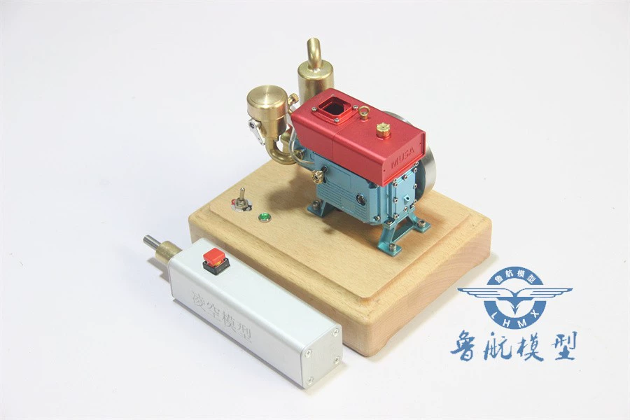 Ретро миниатюрный дизельный трактор, металлический двигатель внутреннего сгорания, мини одноцилиндровый бензиновый двигатель, детали двигателя