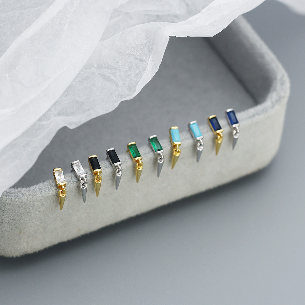 Fashion Square Sterling Silver Plating Drop Earrings 1 Pair