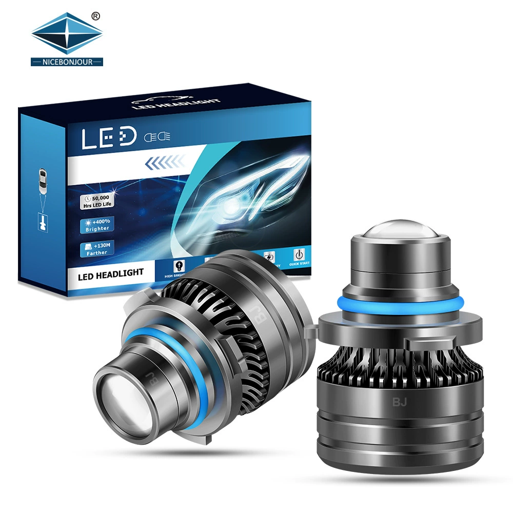 Трансграничные N6 модифицированные автомобильные светодиодные линзы противотуманные фары для H11 9005 9006 H7 H4 большой мощности фары