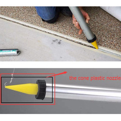 Factory direct supply 50 pieces seam filling nozzle application tools glass glue centralized tools sealant soft rubber tip grout workers