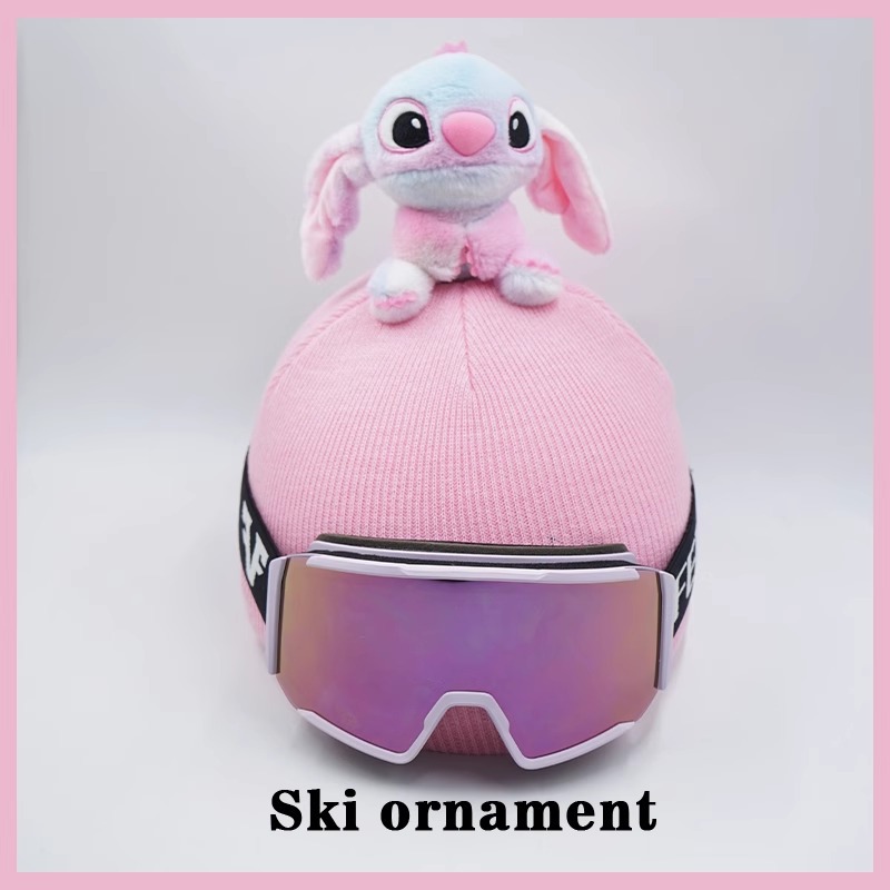 Katong Tie-dye Stitch Doll Cartoon Ski Hat Helmet Cover Handmade Plush (Auto Parts and Accessories) - tie-dye-stitch-helmet-cover-only