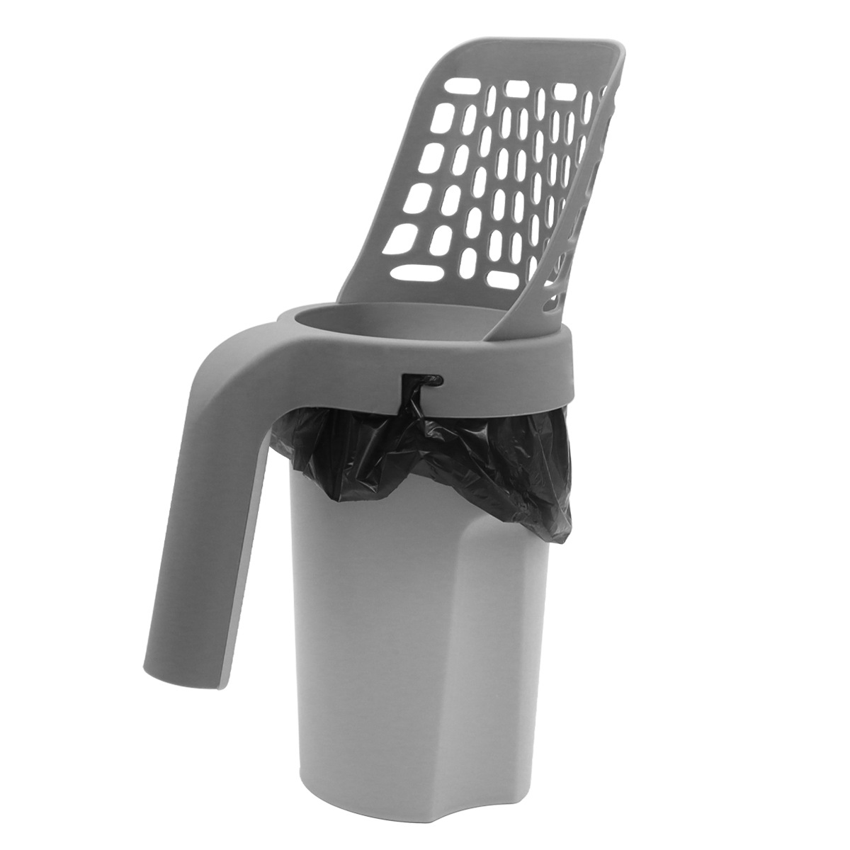 Pala para mascotas, mierda, bote de basura, gran pala de arena para gatos dos en uno, pala de arena para gatos integrada de plástico, productos de limpieza para gatos