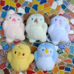 企鵝小狗小動物吶喊尖叫毛絨公仔掛件且兔子書包掛飾小禮物鑰匙扣