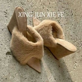 女式休闲单鞋;女式时装单鞋;厚底拖鞋